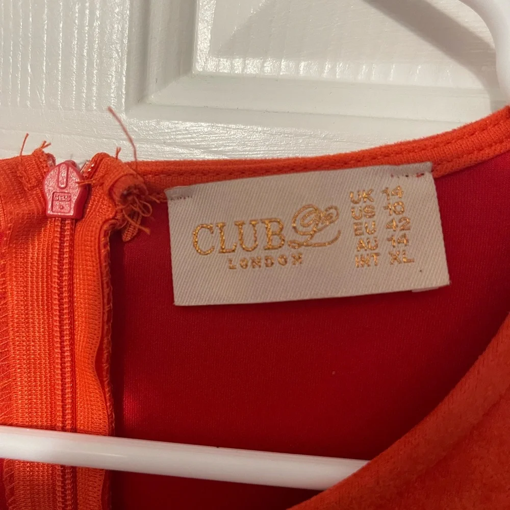 Orange ASOS beaded dress - Picture 5 of 5